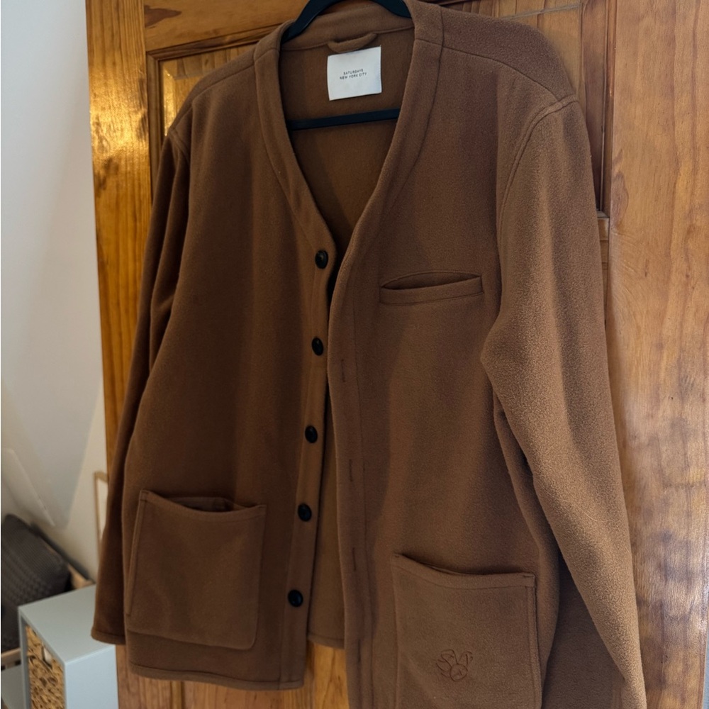 Saturdays New York City Brown Lightweight Shirt Jacket
